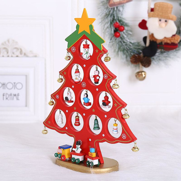 Juletre Mini Tre juletre med hengende dekorasjoner (rød) - One Piece