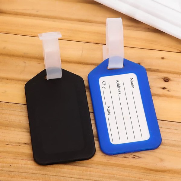10 Plastik Bagagemærker Kuffert ID-Mærker Bagage Identifikatorer Rejsetilbehør Fly Kuffert Mærker Rejse Identifikation Taske T