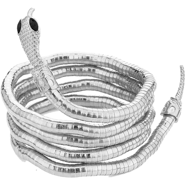 Kvinders fleksible slangearmbånd Justerbar Punk Snake Choke Loop - Fleksibel multifunktionel Medusa halskæde smykker