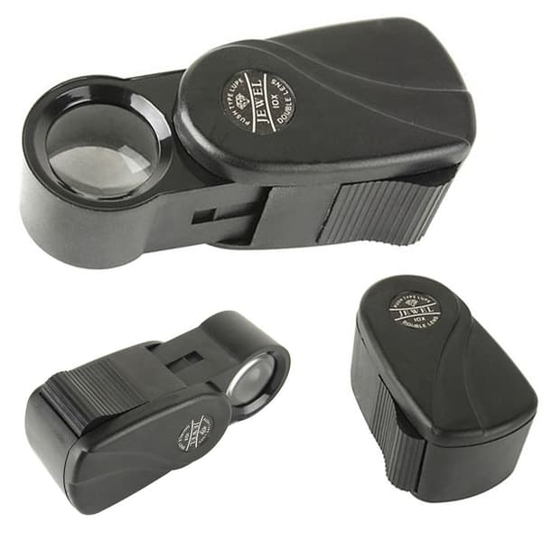 Mini forstørrelsesglas med 10x forstørrelse