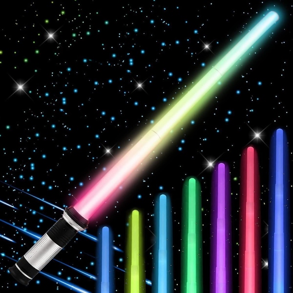 Ljussabel Sabre Sword LED Blinkande leksak med ljud Infällbar Plast2PCS