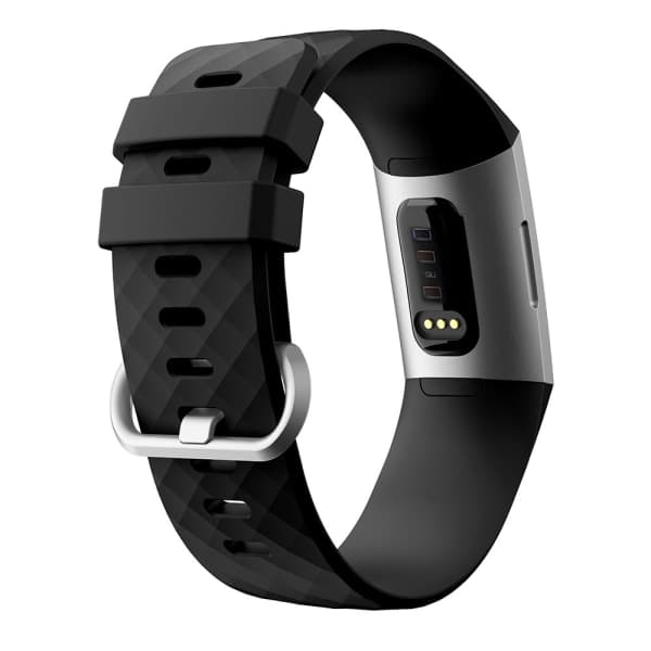 Fitbit Charge 3/4 silikoniranneke (S) Musta