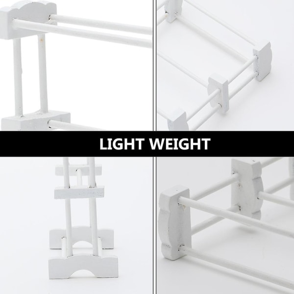 Dockhustillbehör Minihus Mini Möbelmodell Leksaks Möbel Sovrumstillbehör Hus White 8.5X7.6CM