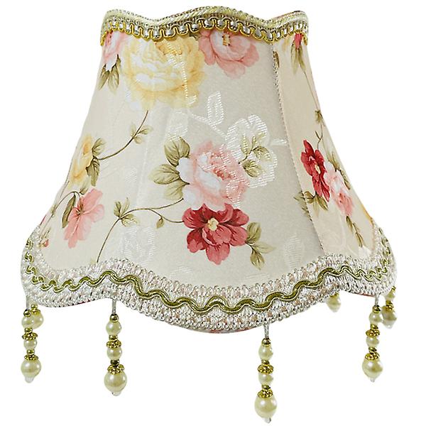 European Style Flower Lampshade Replacement Light Cover Scallop Dome Lamp Shade(e27)25X25X18CM