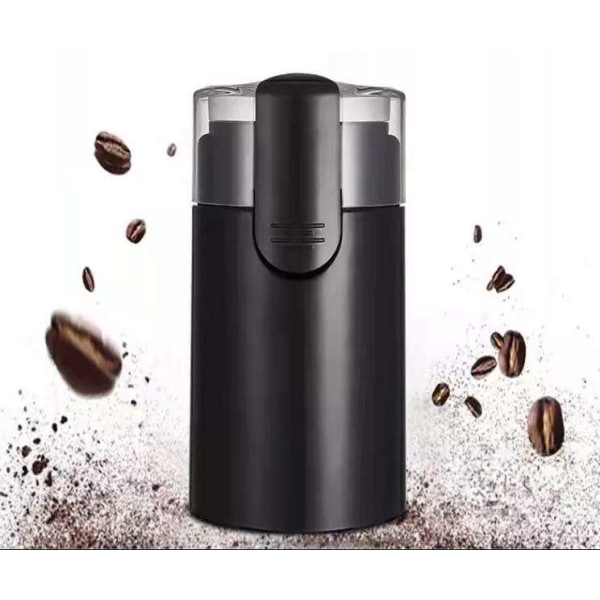 Elektrisk kaffekvern for bønner, krydderier, urter og nøtter, kniver i rustfritt stål, elektrisk kaffekvern i rustfritt stål