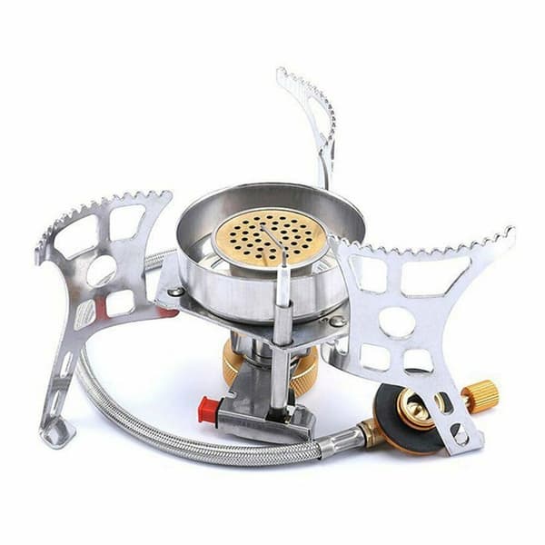 Foldable Windproof Camping Gas Stove with Piezo Ignition