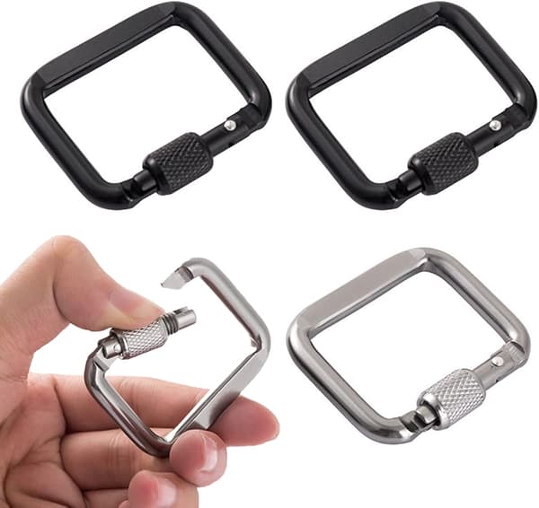 4 Pieces Climbing Carabiner Hooks, Small Carabiner Hooks, Keychain Carabiner Hooks