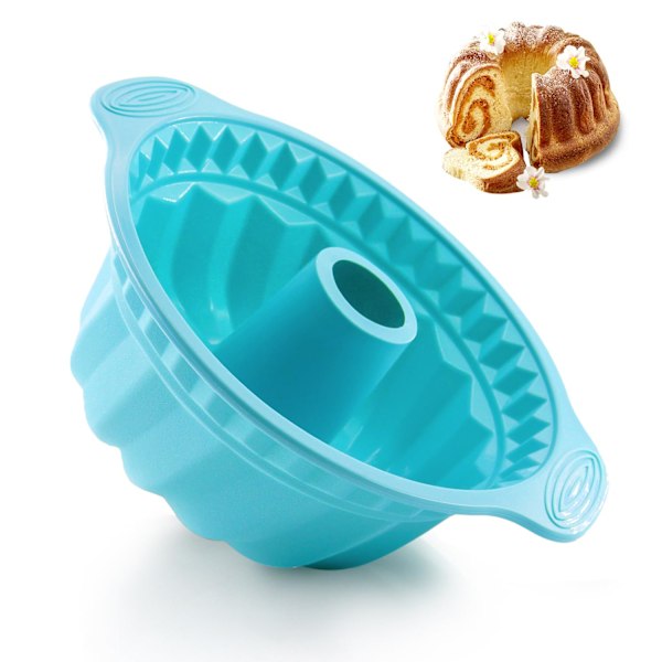 Silikone Kageforme, Silikone Kageform, Silikone Bundt Kageform, Hjemmebagning DIY Kageform til Kage, Chokolade, Gelé, Brød