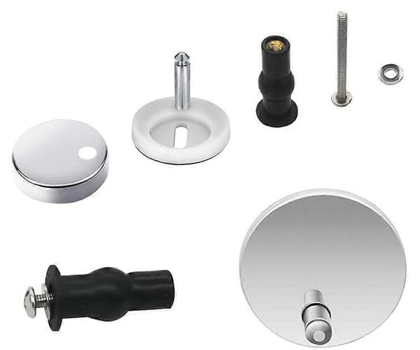 1 par toalettseter hurtigkobling toppfeste ekspansjonsgummiskruer 45mm