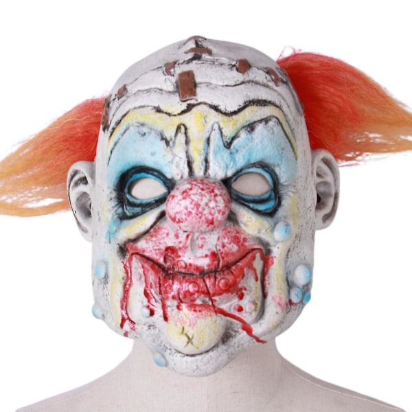 Halloween Skräck Clownmask Vuxen Horror Djävul Cosplay Rekvisita Zombie Mask Halloween Kostymfest Rekvisita Mask