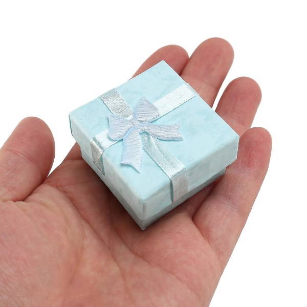 120st Bluejewelry Ring Örhängen Armring presentförpackning Söt liten presentförpackning