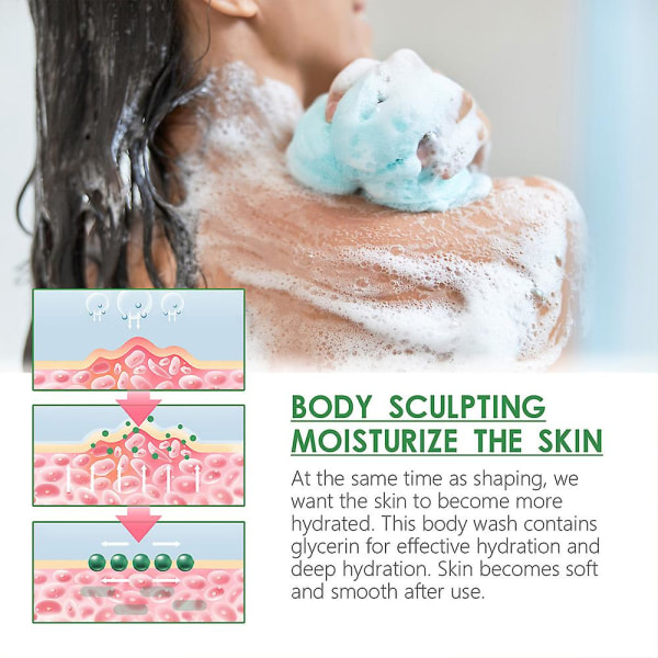1/2 st Ingefära Body Sculpting Shaping Shower Gel Slimming Firming Shower Wash1PC