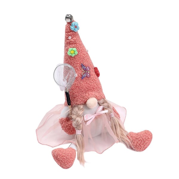 Julenisse Ansigtsløs dukke Stedmoderblomst Holiday Gnome Håndlavet SwType B