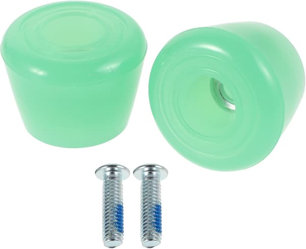 Roller Skate Brake Pads Double Row PU Toe Stoppers with Screws 1 Pair Quad Roller Skate Brake Stoppers Replacement