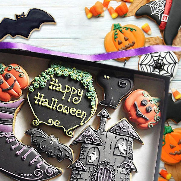 Halloween-kakform i rostfritt stål 3D Cartoon Fondantkakform Pumpa Typ A