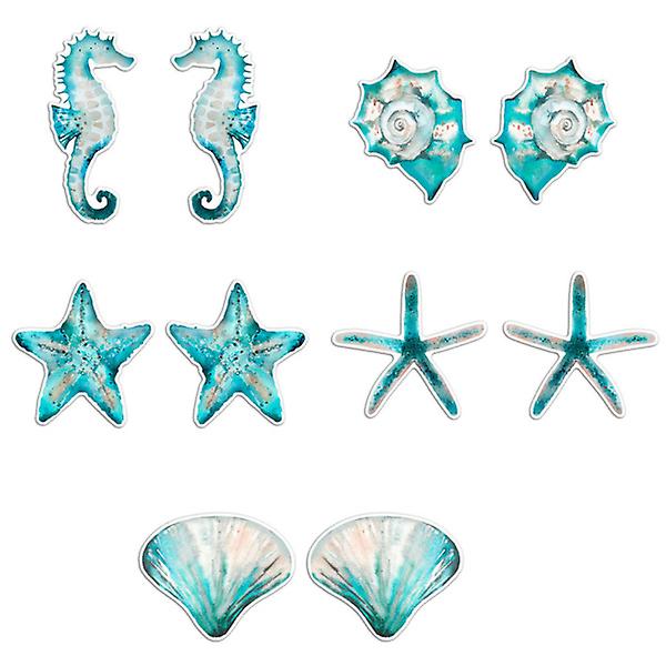 10 kpl Tarroja Autot Söpö Jääkaapin Magneetit Havaiji Ikkuna Tarrat Merellinen Ikkuna Tarrat Havaiji Ikkuna Kiinnikkeet Lasin Ikkunat Kiinnikkeet Sekalaiset Värit 16X7.1CM Assorted Color 16X7.1CM