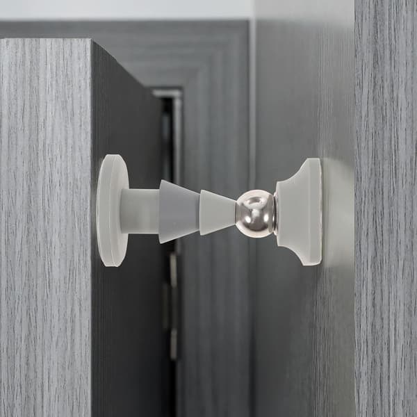 Magnetisk dørstopper gulvmonteret lille silikone dørstopper til hjemmebadeværelse lejlighed gulvmontering