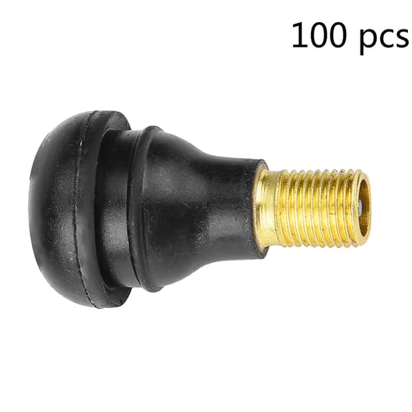 100 stk. Bil Motorcykel Universal Erstatning Snap-in Dækventil (TR412)