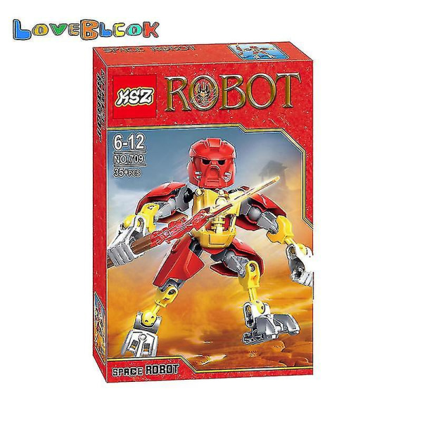 Actionfigur Robotbyggeklodser Legetøjssæt Børn Drenge Julefødselsdagsgave 35 stk/sætUden original æske