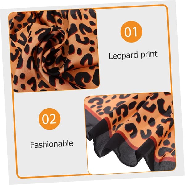 Leopard Skjerf Lett Skjerf for Kvinner Allsidig Skjerf Gave