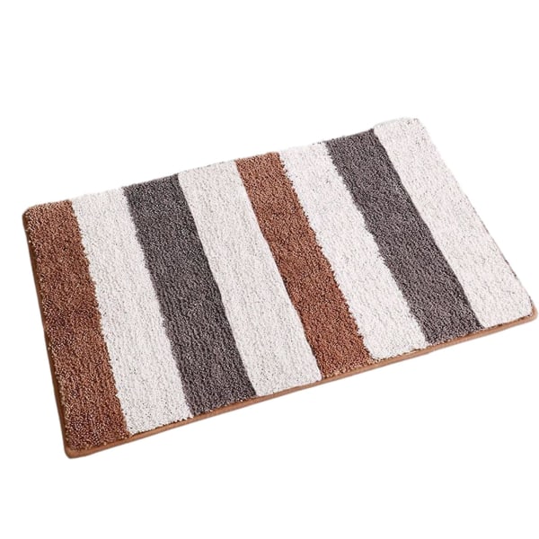 Badrumsmatta, Extra Tjock Mjuk Plyschtyg, Halksäker Bakgrund, Absorberande Maskintvättbar Multico Multicolor