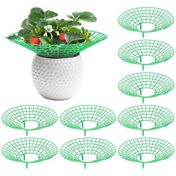 20-pack Jordgubbsstöd, Växtstativ med 3 ben, Jordgubbsodlingsram 20 pcs