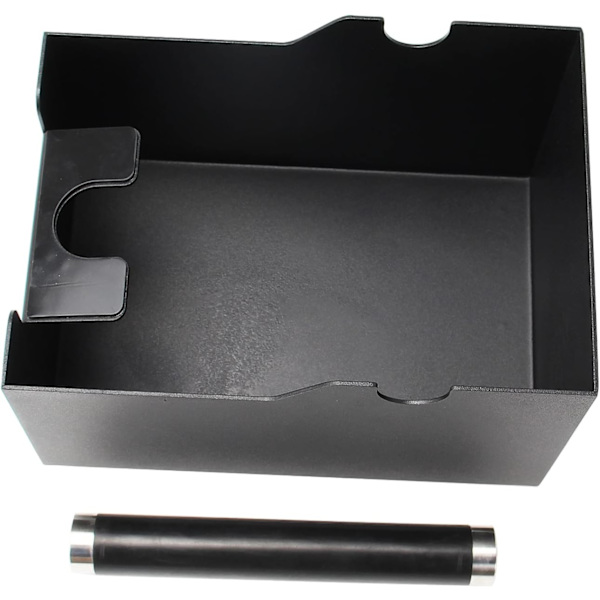 Knock Box med Kaffekontainer för Tampning, Rostfritt Stål (Svart)