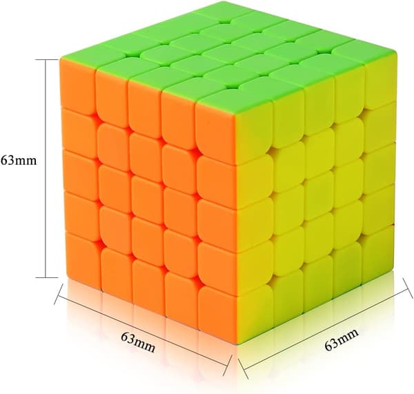 5x5 Professionel Speed Cube - Hurtig og jævn rotation - Stærk holdbarhed