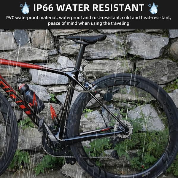 Bicycle Lock Keyless Anti-theft Bicycle Cable Lock 120 cm with Waterproof Cable and Mounting Bracket Fingerprint