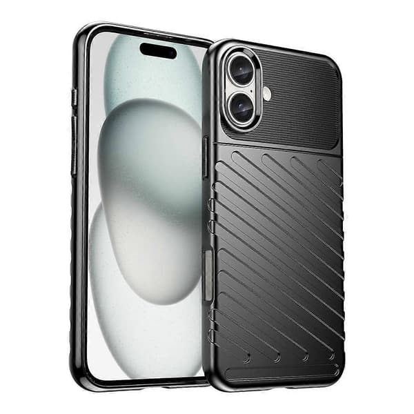 Thunderbolt TPU-puhelinkotelo iPhone 16 Plus -puhelimelle