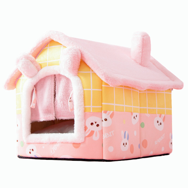 Griseforsenget Cuddle Cave Varmt Fleece Koselig Hus Seng Pute Bur Rede for Små Dyr Ekorn Chinchilla