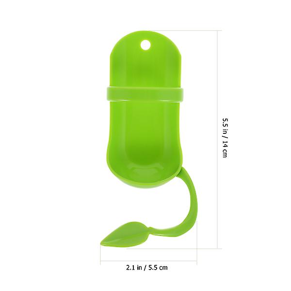 2 kpl Pieniä Lintuleluja Lemmikkilintujen Syöttölaitteita Lintujen Herkkuvartaita Halaukseen Luita Syöttöasema Lintujen Ruokaklipsu Vihreä 14X5.5X3cm Green 14X5.5X3cm