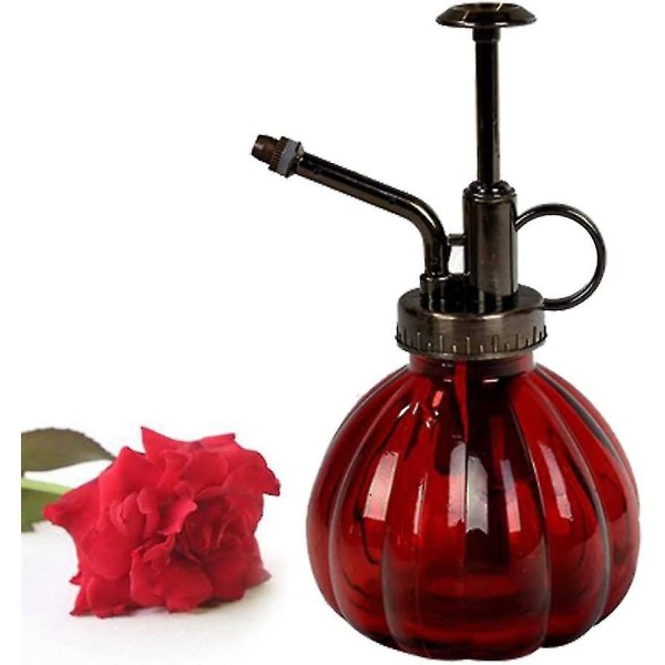 1 Stycke Glas Vattning Kanna Vintage Växt Mister Mässing Tryckspruta Retro Pumpa Sprayflaska Antik Koppar Bevattnare Trädgårdsverktyg Med Pump På T