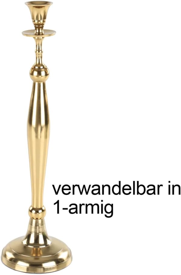 Gullkandelaber Lysestaker - 5 Arm Lysestaker