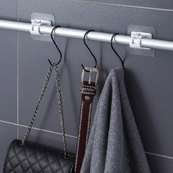 Justerbara självhäftande gardinstångshållare (4-pack)