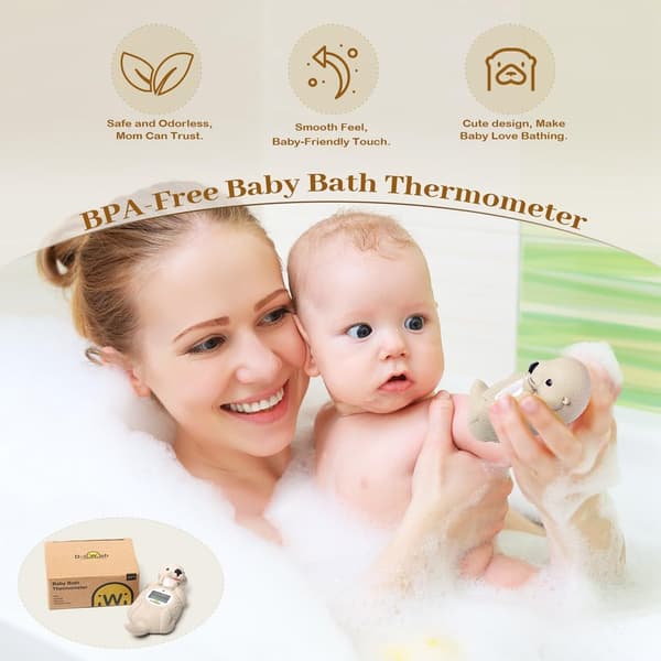 Baby Badetermometer til spædbørn, digital babyvandtermometer til måling af badekarstemperatur, sikkert badelegetøj til børn