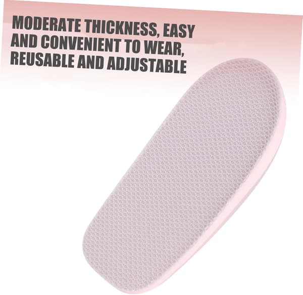 2 Pairs Height Increasing Insoles Invisible Shoe Inserts Heel Protector Support for Comfortable Walking