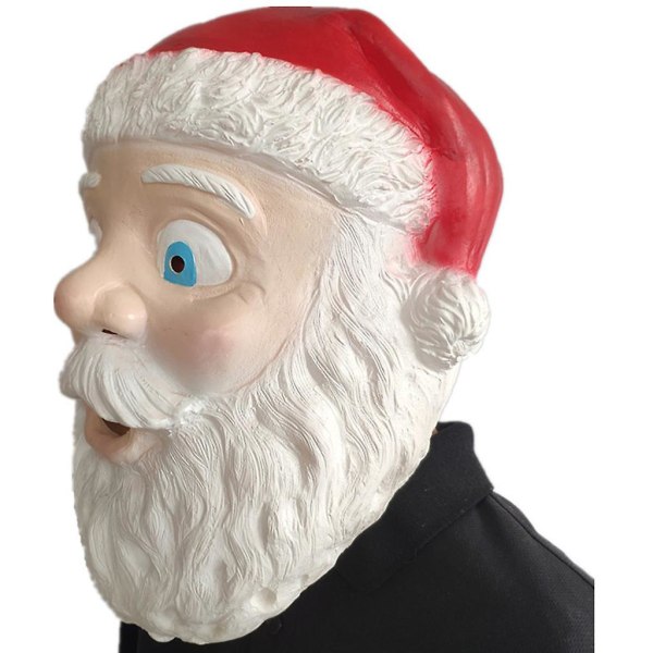 Full Face Santa Mask Rolig juldekor Maskerad Cosplay Prop