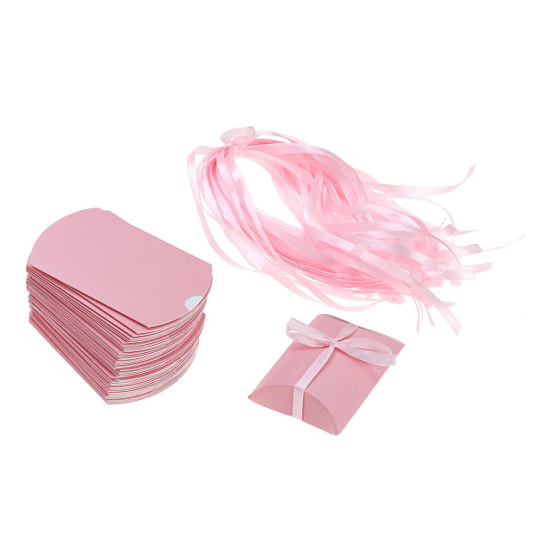 100 st/50 brudgåva smycken presentförpackning Bröllopsduschfavoriter Bröllopsgodisfodral Rosa 100 st Pink 100 pcs