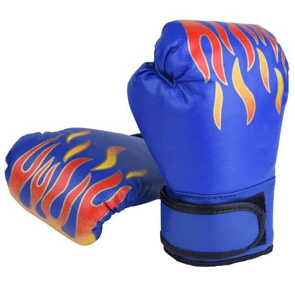 Blå Sandsækshandsker til Børn Boksning Muay Thai Kickboksning Sparring Brydning