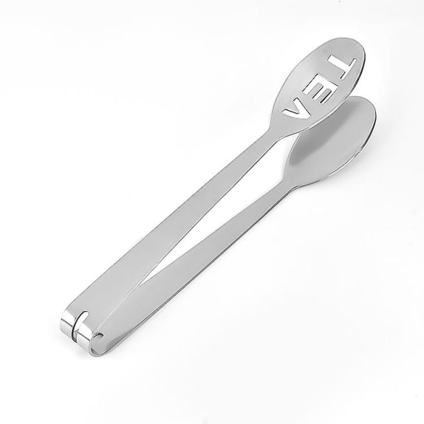 Teepåsefilter Teepåse Tång Rostfritt Stål Mini Sockerklämma Kök Bar Isbitar Verktyg Teepåse Pressare Gadget (4st, Silver)