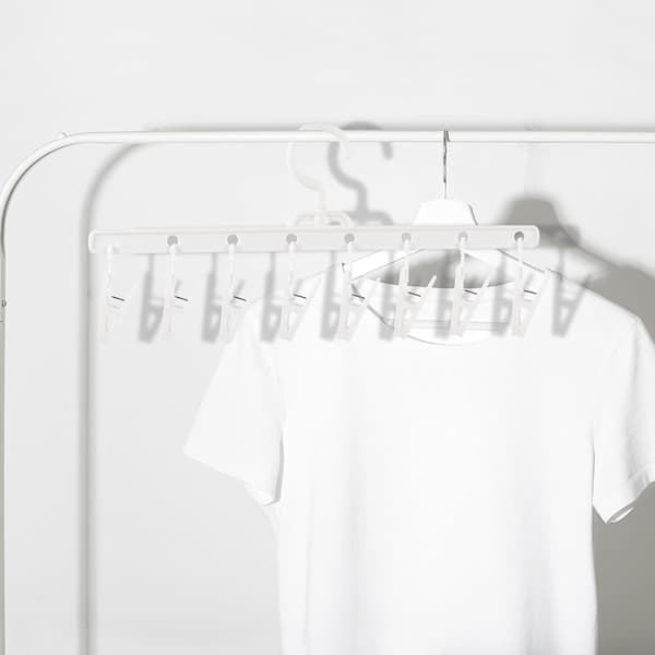 8 Clips Windproof Clips Multifunctional Hanger Sock Holder PP Material Well-Sewn Foldable Design