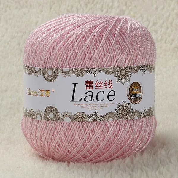 50g/Nøgle Garn Hæklegarn Bomuldsblonde ROSA pink[XJ]