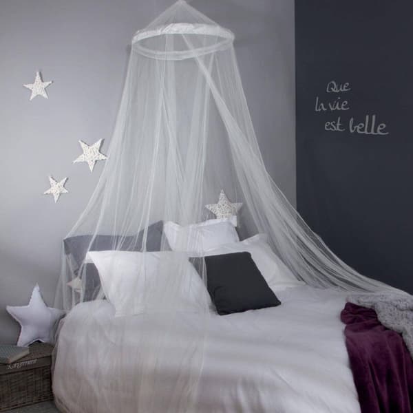 White bed canopy 60x250cm - Atmosphera interior design