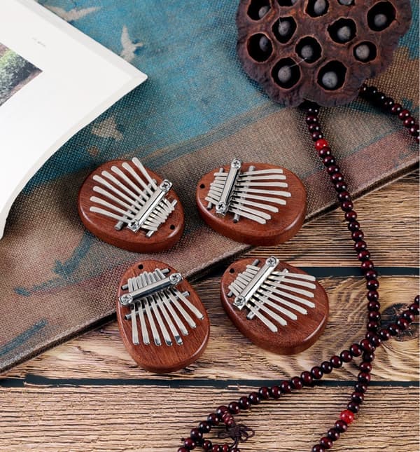 8-Tons Mini Thumb Piano, Kalimba Solid Wood Finger Piano - Drop