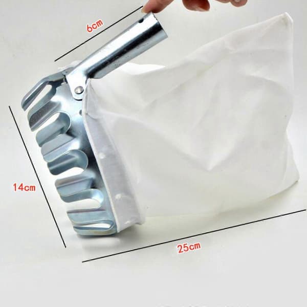 Fruit Picker, Tall Metal Tree Picking Tool with Practical Fabric Basket for Orchard