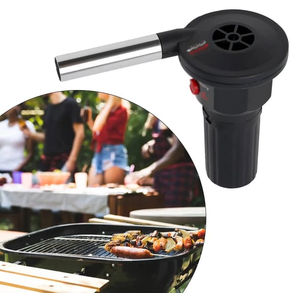Håndholdt elektrisk BBQ-blæser og luftblæserværktøj til grillning.