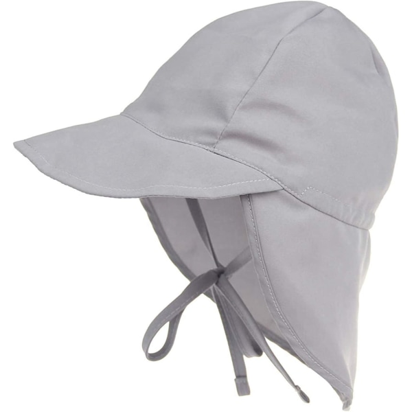 Solhatt for småbarn UPF 50+ Solhatt for smågutter Solbeskyttelse Solhatter for smågutter Sommerstrandhatt Gutt Jente Grå 9 18 Måneder D Grey 9 18 Months