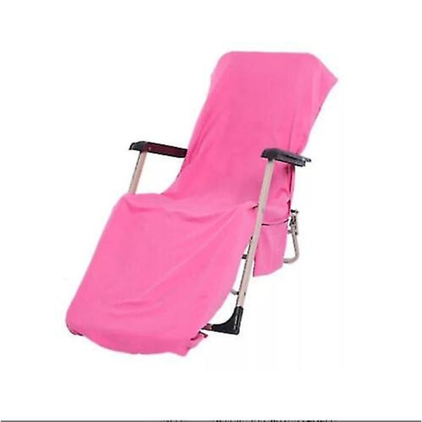 Beach Lounge Chair Cover Trädgård Solsäng Solstol Mate Beach Handduk 70*210cmröd red