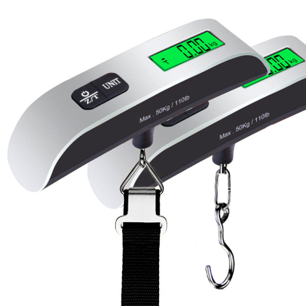 Luggage Scale 110 Lbs High Precision Travel Digital Hanging Scales 50kg with Hook